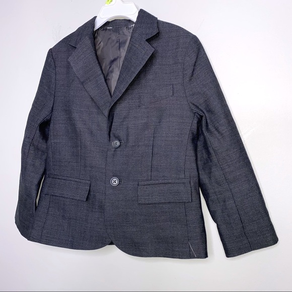 Isaac Mizrahi Blazer Boys Size 5 Jacket 100% Wool Herringbone Blazer NWT *